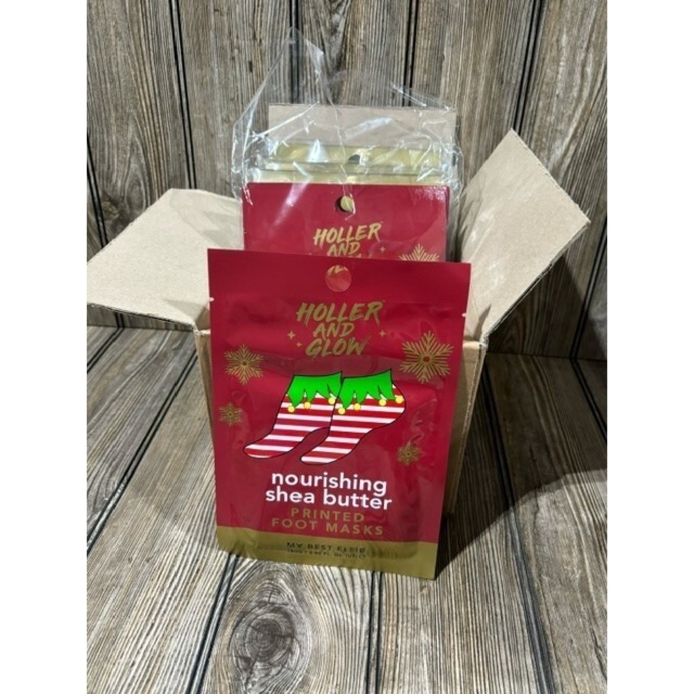 Case of 24 Holler and Glow Foot Masks Christmas Stocking Stuffers